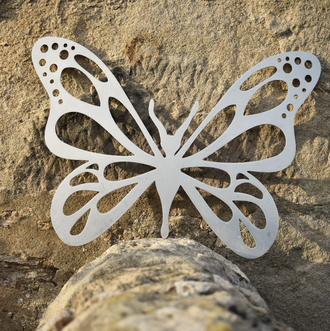 Large metal Butterfly hanging garden decoration / outdoor weathering steel butterfly/ rusted corten steel garden gift