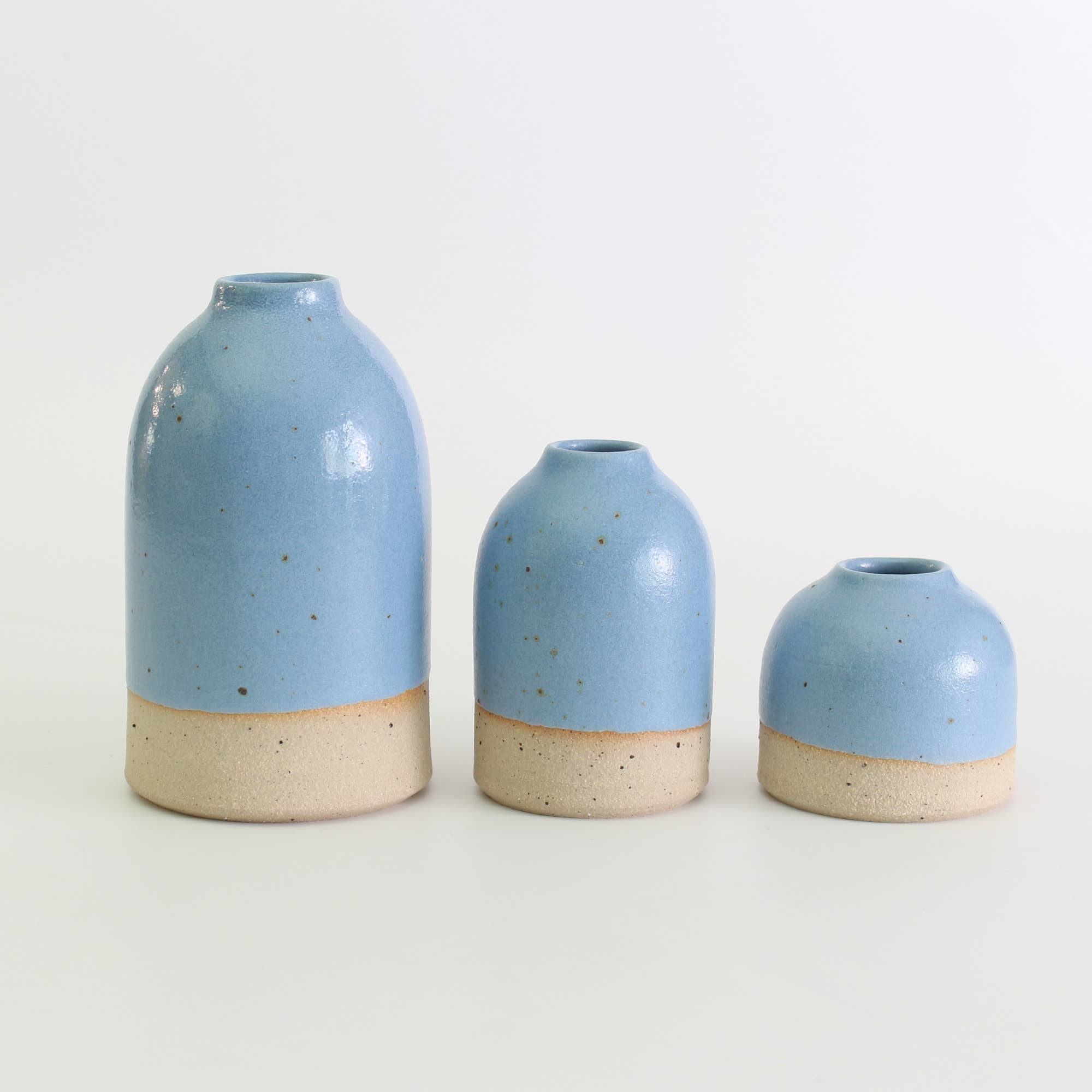 Cornflower Blue Bud Vase Stoneware