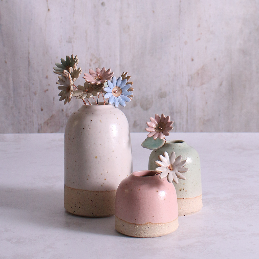 Large Daisy Ceramic Flower Stems