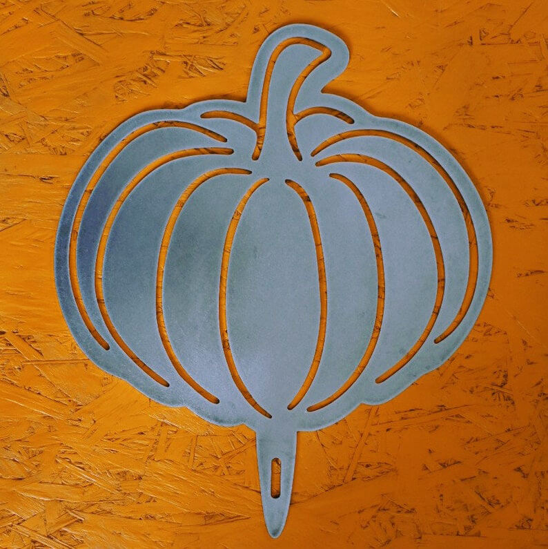 Large metal Pumpkin garden decoration / outdoor weathering steel pumpkin / rusted corten steel garden gift