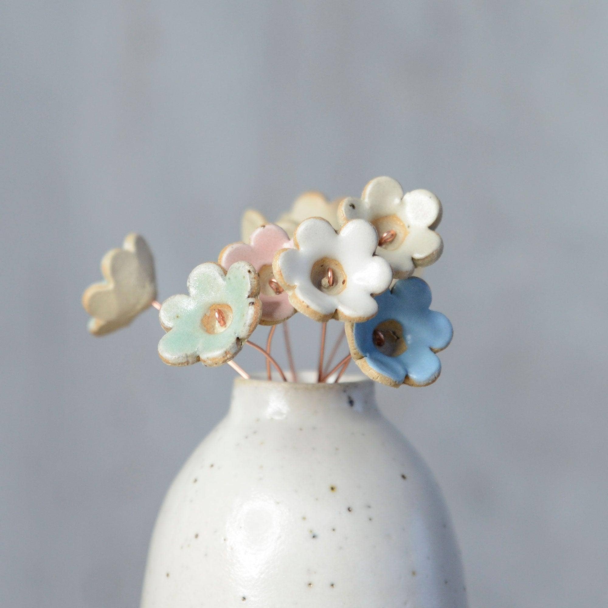 Original Ceramic Flower Decorative Bud Stems