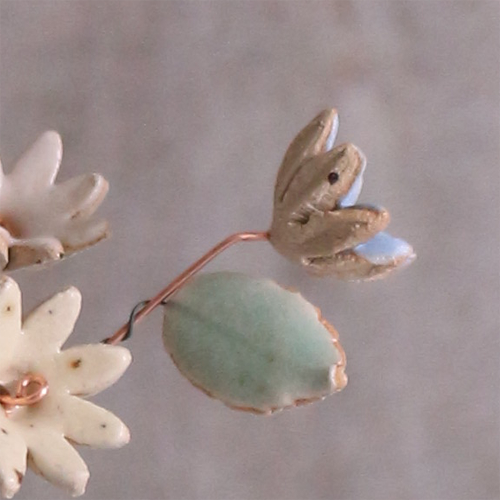 Ceramic Leaf for Ceramic Flower Stems