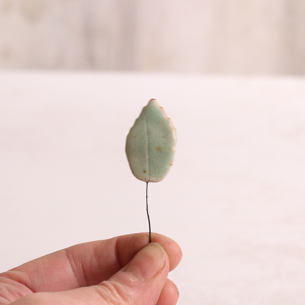 Ceramic Leaf for Ceramic Flower Stems