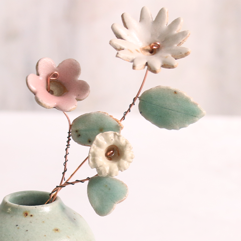 Ceramic Leaf for Ceramic Flower Stems